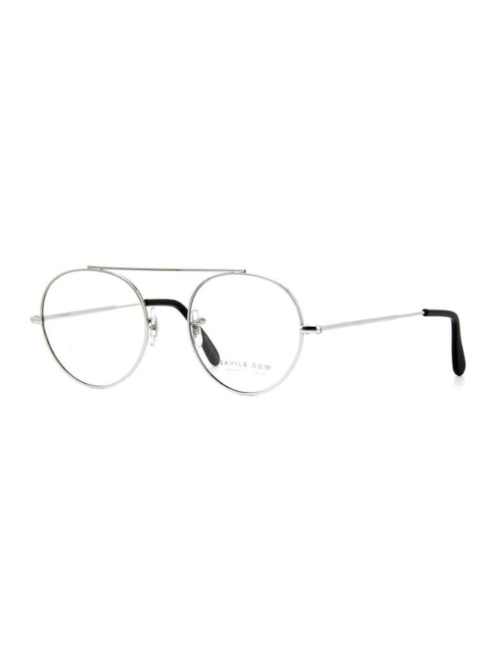 New Authentic Savile Row Women's 18kt Rhodium Round  Glasses